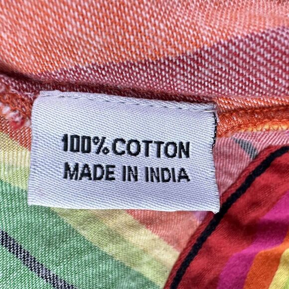 Roja Western Vest Jacket Womens M Vibrant Striped Serape Tassel Tie Southwestern - Picture 13 of 14